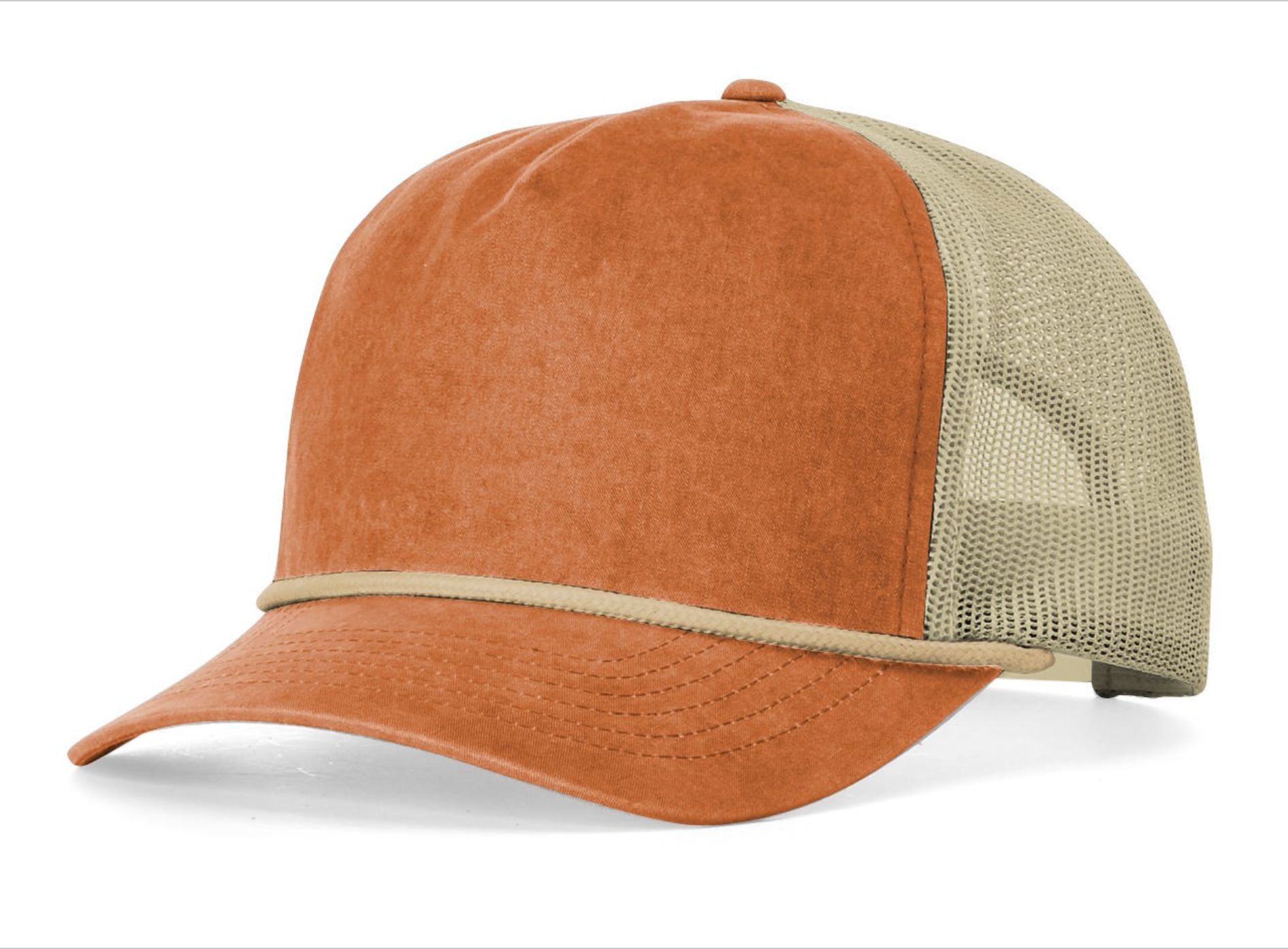 939 Toast Orange / Cream Richardson Bachelor Rope Hat Mesh Back – Blank  Wholesale Hats