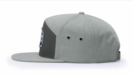 257 Charcoal / Heather Grey Richardson 7 Panel Twill Strapback Hat