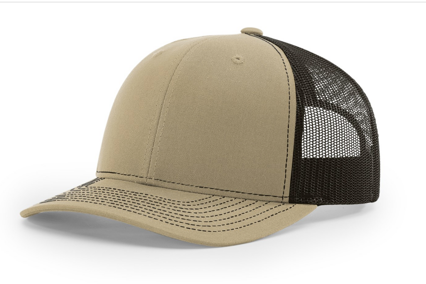 112 Khaki / Brown Richardson Adjustable Snapback Trucker Hat