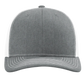 112 Heather Grey / White Richardson Adjustable Snapback Trucker Hat