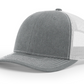 112 Heather Grey / Light Grey Richardson Adjustable Snapback Trucker Hat