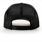 112 Black Richardson Adjustable Snapback Trucker Hat