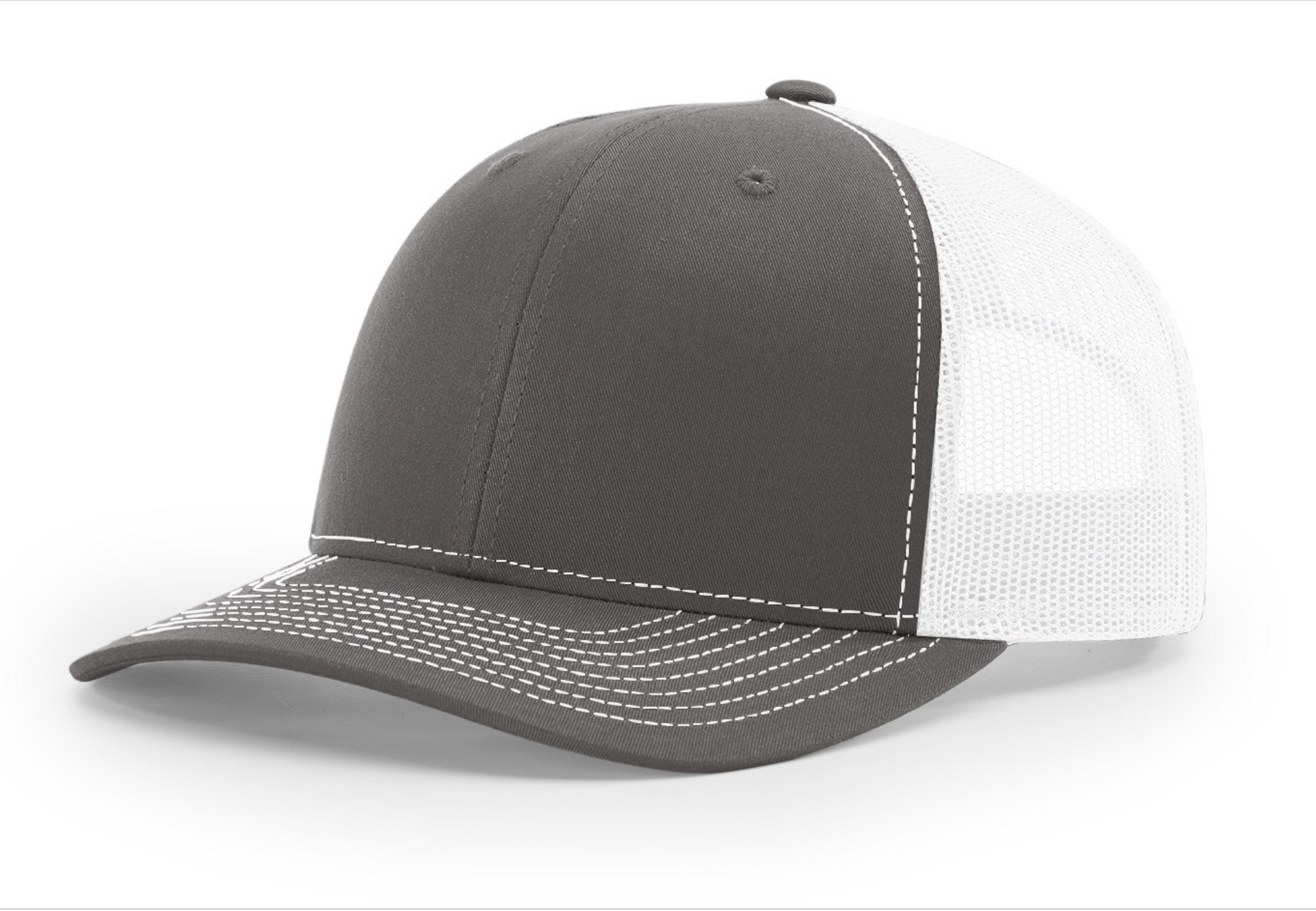 112 Charcoal / White Richardson Adjustable Snapback Trucker Hat – Blank  Wholesale Hats